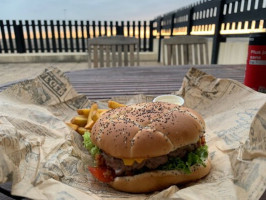 Burger And Waffle food