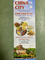 China City menu