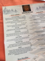 Krakatoa Indonesian Cuisine menu