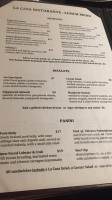 La Casa menu