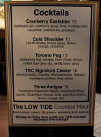 The Shore Club menu