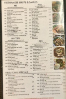 Trieu Chau menu