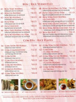 Pho Saigon Noodle House menu