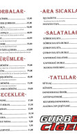 Gurbet Ciğer menu