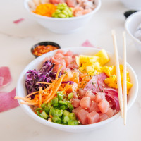 Lemonshark Poke Tap House food