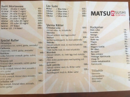 Matsu menu