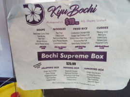 Thai Bochi menu