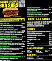 Big Daddy's Pizza & Bbq menu