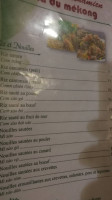 Delta du Mékong menu