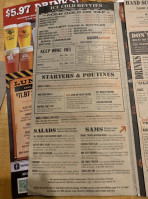 The Works Craft Burgers Beer menu