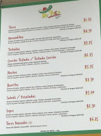 Mr Taco menu