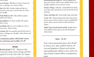 La Casita Mexicana menu