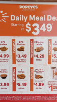 Popeye's Louisiana Kitchen menu