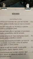 La Bête à Pain menu