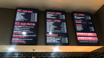 Chronic Tacos menu