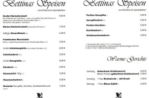 Udo's Heckenwirtschaft menu