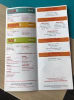 Costa Vida menu