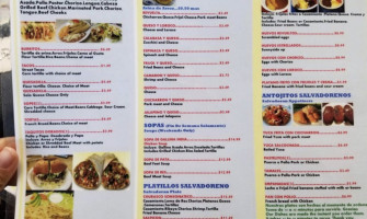 Yoly's Taqueria Pupuseria menu