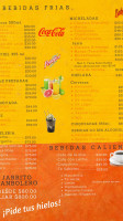 Quinta San Agustin menu