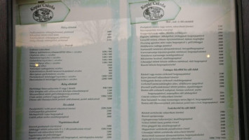 Kopár Csárda menu