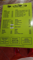 Sali Pizzéria menu