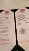 Ag Inspired Cuisine menu