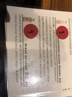 Sakai Sushi menu