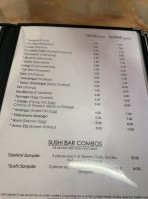 Misu Sushi menu