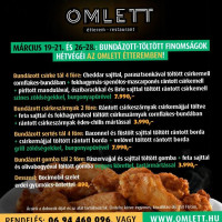 Omlett Étterem menu