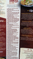 Rey Azteca menu