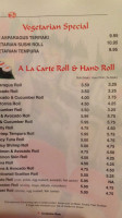 Sushi Tong menu