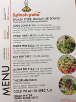 Splash Poke Bowl food