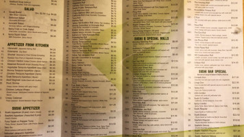 Sushi Q menu