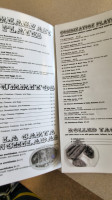 Tata's Burrito menu