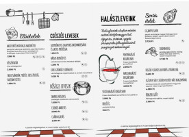 Harcsa Csárda menu