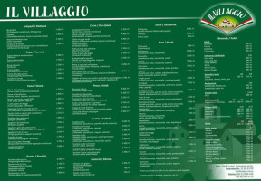 Il Villaggio menu