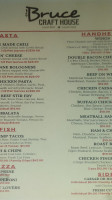 Bruce Craft House menu