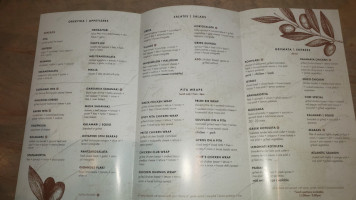 Mythos Greek Cuisine menu