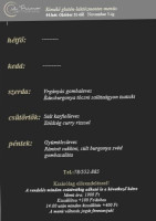 Il Primo Étterem menu