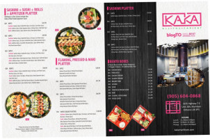 Kaka All You Can Eat Japanese Restaurant menu