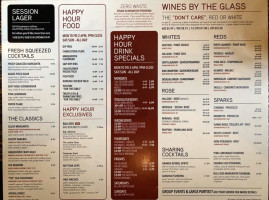 Rogue Kitchen Wetbar menu