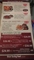 Chickenland menu