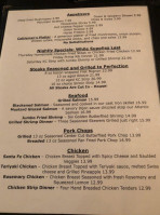 Stockyard menu