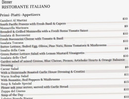 Bravo Cucina Italiano menu