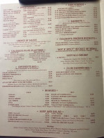 Valerio's menu