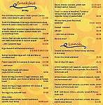 South End Cafe menu