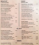 Sonoma Café menu