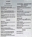 Ridge Street Cafe menu