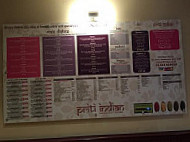 Priti Indian menu