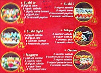 Mr. Sushi menu